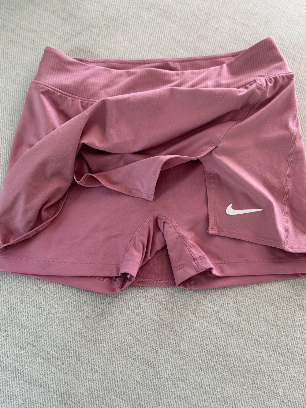 Nike Dusty Rose Tennis Skirt with Built in Shorts - Picture 3 of 4
